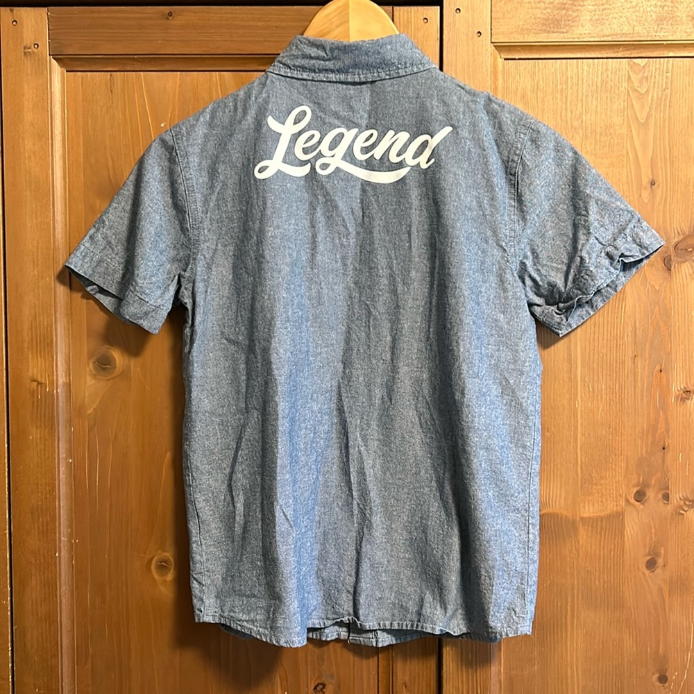 Roebuck & Co Boys med LEGEND short Sleeve Button Shirt 100% Cotton